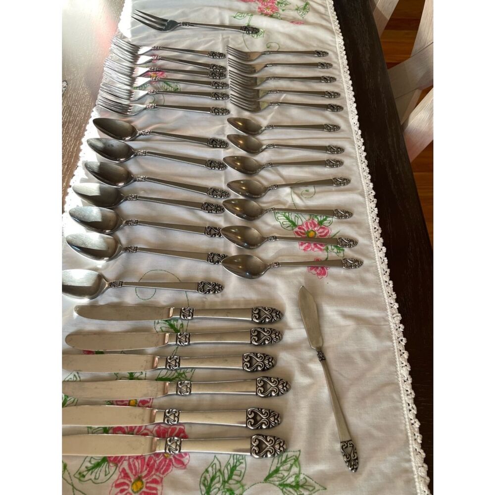 Symphony Vintage Japan Flatware Set Service for 6 Grace Pattern